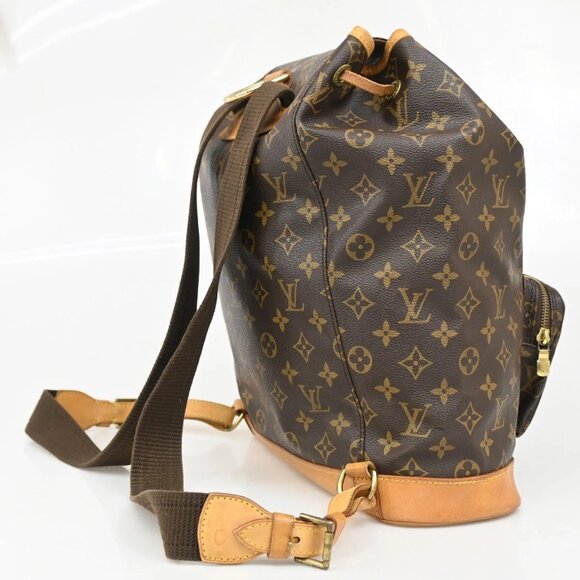 LOUIS VUITTON Montsouris GM Backpack Bag Monogram Leather Brown M51135 96CA273 main image 11